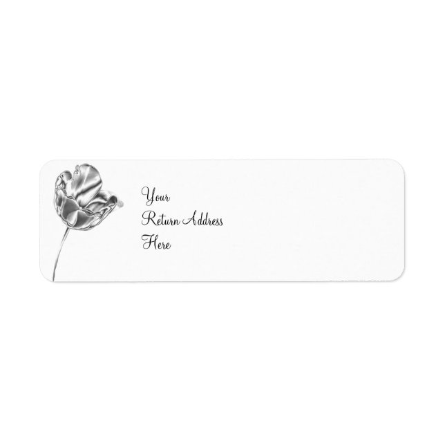 Tulip Chrome Return Address Label (Front)