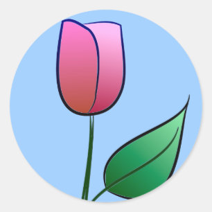 TULIP CLASSIC ROUND STICKER