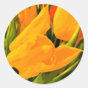 Tulip Classic Round Sticker