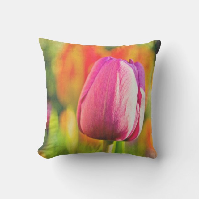 Tulip Collage Outdoor Cushion (Front)