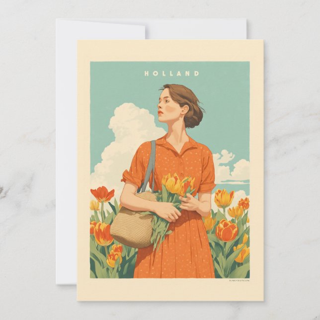 Tulip Dreams in Holland Invitation (Front)