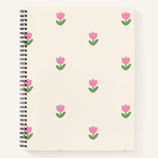 Tulip Dreams Notebook Cover 🌷✨ - Floral Pattern 