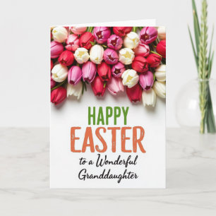 Tulip Easter Granddaughter Art Card