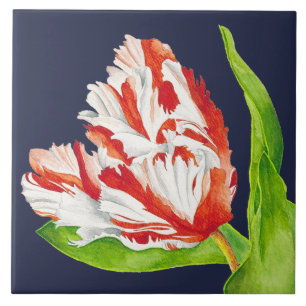Tulip Estella Rijnveld on a Ceramic Tile