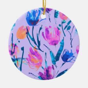 Tulip fever ceramic ornament
