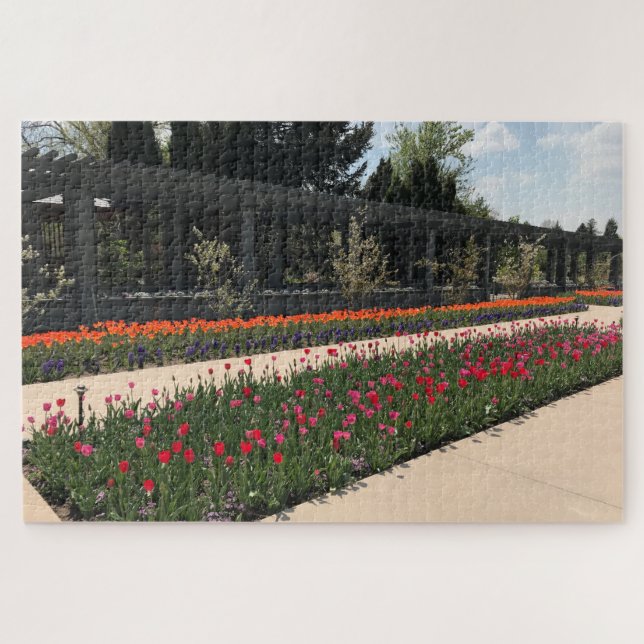 Tulip Fever Denver Botanical Gardens Jigsaw Puzzle (Horizontal)