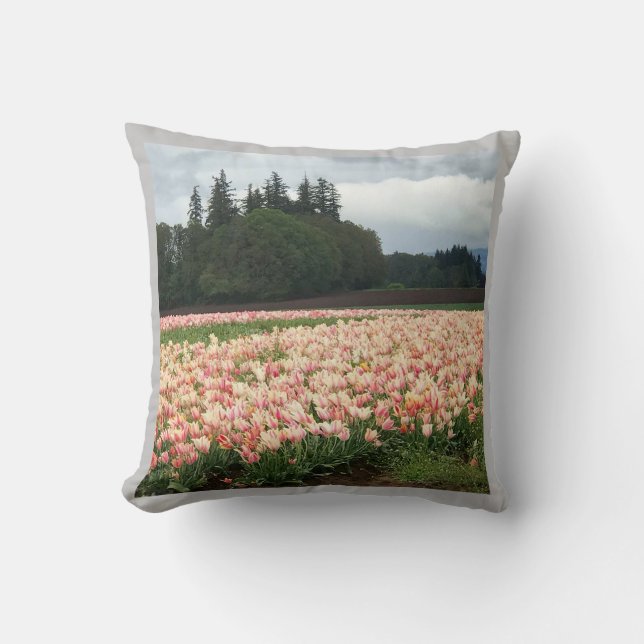 Tulip Field, Oregon Cushion (Front)