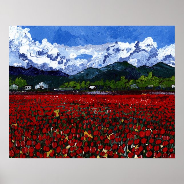 Tulip Field Poster (Front)