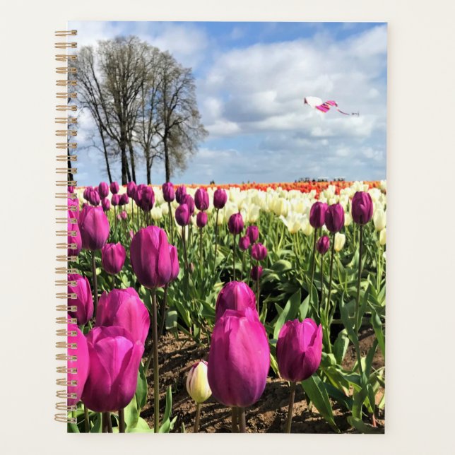 Tulip Field with Kite, Oregon Planner (Front)