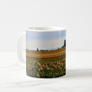 Tulip Field with Mt. Hood, Oregon Coffee Mug