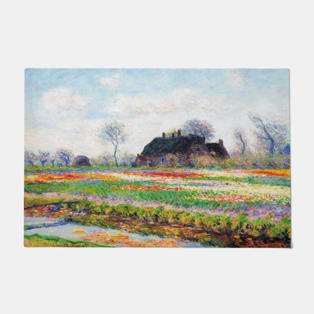 Tulip Fields in the Netherlands, Monet Doormat (Front)