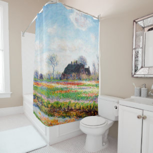 Tulip Fields in the Netherlands, Monet Shower Curtain