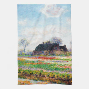Tulip Fields in the Netherlands, Monet Tea Towel