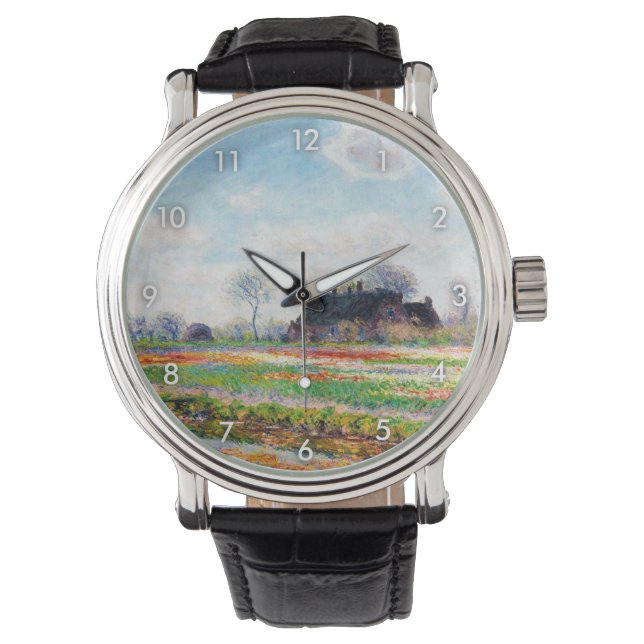 Tulip Fields in the Netherlands, Monet Watch (Front)