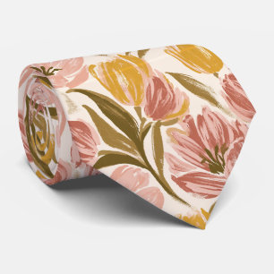 Tulip Flower Anniversary Reception Wedding Tie