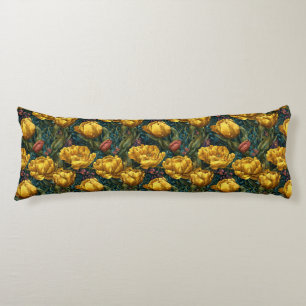 Tulip Flower Coastal Decor Elegant Maternity Body Cushion
