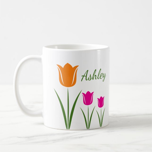 Tulip Flower Mugs (Left)