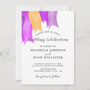 Tulip Flower Wedding Invitation Card