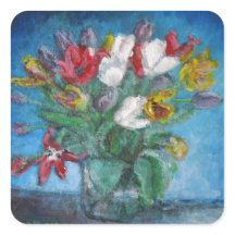 Tulip Flowers Bouquet Vase Floral