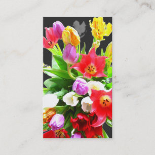 Tulip Flowers Business Card