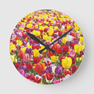 Tulip Flowers Festival Wall Clock Decorative