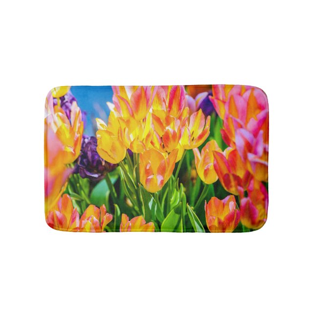 Tulip Flowers - Flourish Bath Mat (Front)