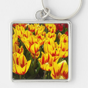 Tulip Flowers key chains Yellow Tulips Easter