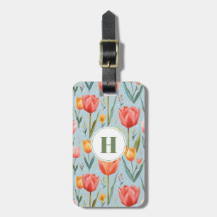 Tulip Flowers Luggage Tag