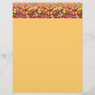 Tulip Flowers Spring Flyers Theme paper Tulips
