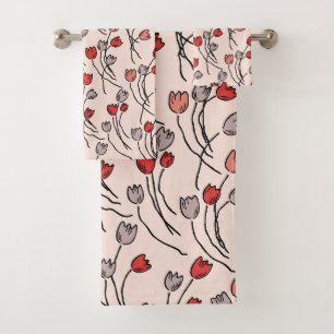 Tulip Garden Bath Towel Set