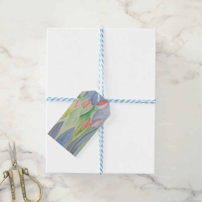 Tulip Garden Gift Tags (With Twine)