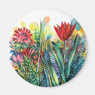 Tulip garden magnet
