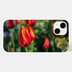 Tulip Garden Textured iPhone Case