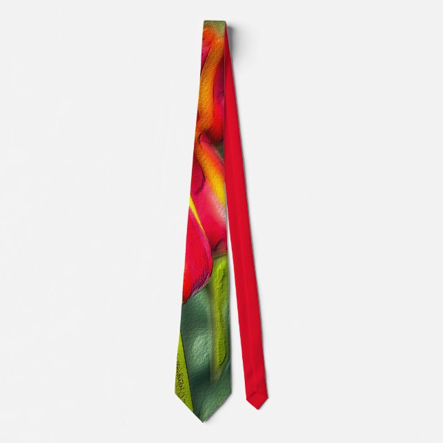Tulip Garden Textured Neck Tie (Front)