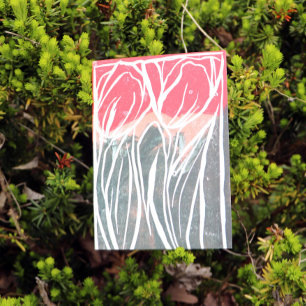 Tulip Gardening Art Card
