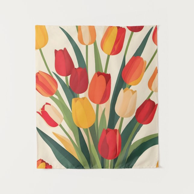 Tulip Glow-Up Tapestry (Front)