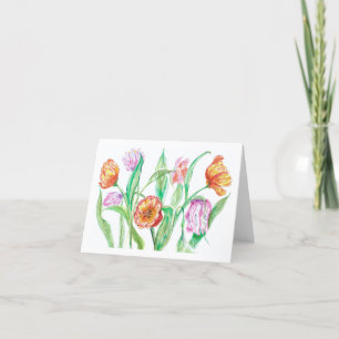 Tulip Greeting Card by Kim Lester