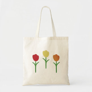 Tulip Hand Printed Tote Canvas Bag