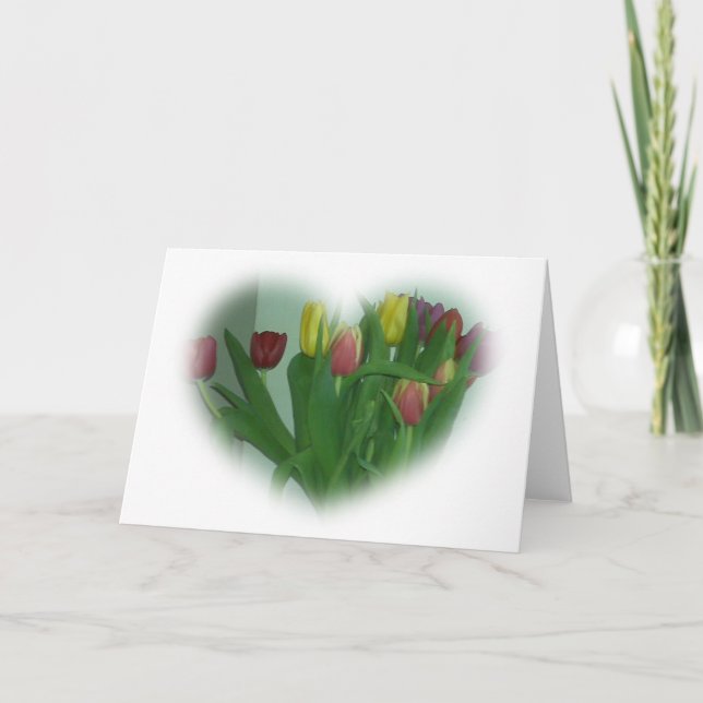 Tulip Heart Card (Front)