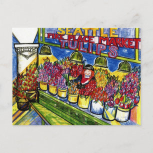 Tulip Lady Postcard