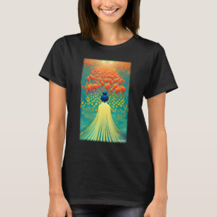Tulip Lily Flower Spring Meadow Green Natural Gard T-Shirt