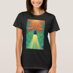 Tulip Lily Flower Spring Meadow Green Natural Gard T-Shirt