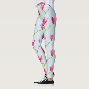 Tulip Magnolias on Leggings