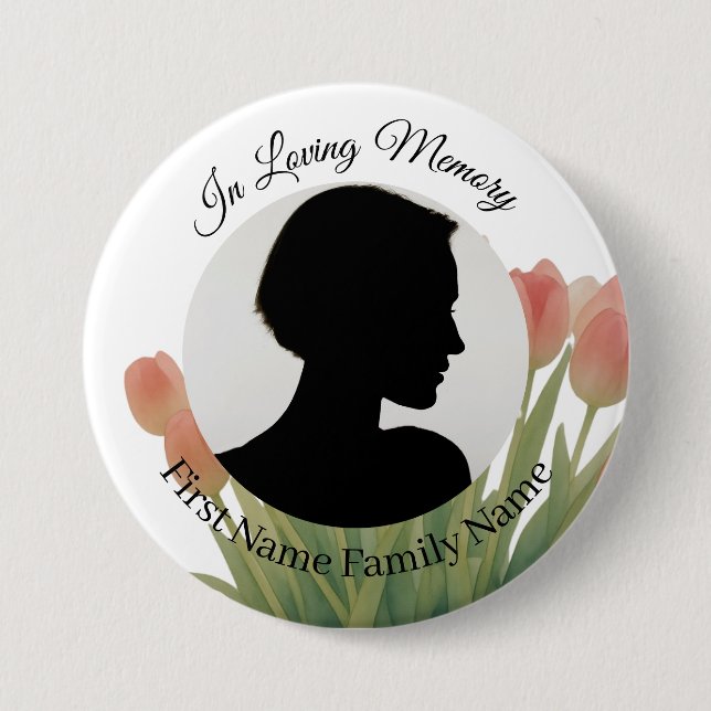 tulip memorial photo button (Front)