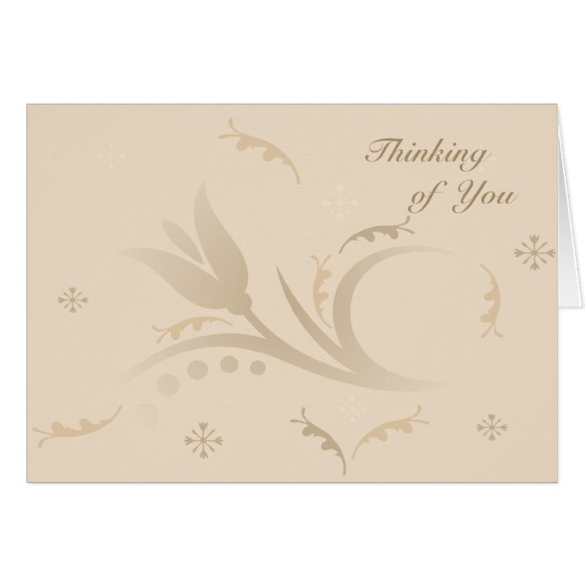 Tulip Mist in Beige Card (Front Horizontal)