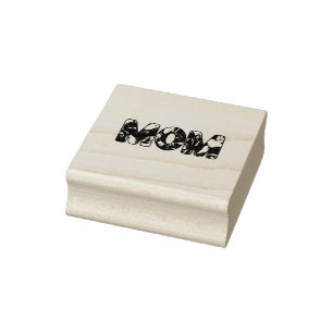 Tulip MOM Rubber Stamp
