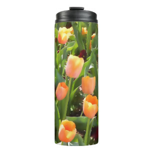 Tulip Orange Field Thermal Tumbler