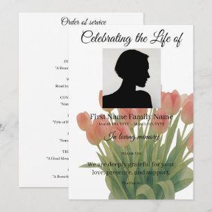Tulip order of service invitation