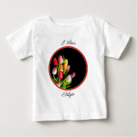 Tulip Painting - Original Flower Art Baby T-Shirt