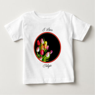 Tulip Painting - Original Flower Art Baby T-Shirt